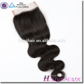 Cheveux brésiliens weave fermeture de cheveux haut pièce 2017 nouvelle arrivée belle fermeture de cheveux brésilienne